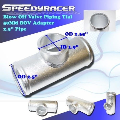 Blow Off Valve Tial Style 50mm 2.5" Adapter Pipe