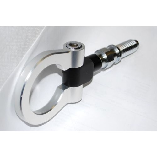 BMW Euro Racing Style Front Aluminum Tow Hook Silver M3 X3 Z3 Z4 E30 E36 E46