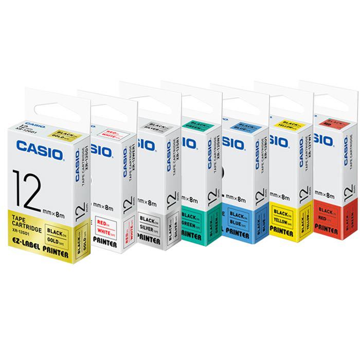Casio EZ Label Printer Tape Cartridge 12mm XR12