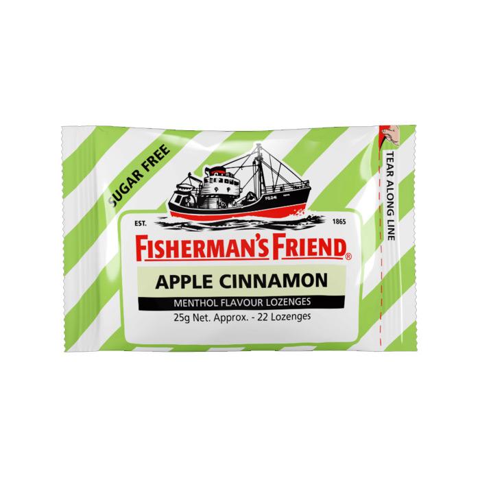 Fisherman's Friend Apple Cinnamon Lozenges Sugar Free, Relieve Coughs