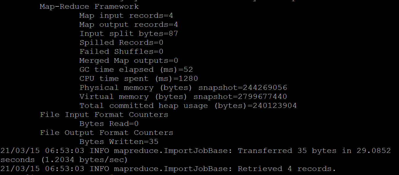 How to control the import process in sqoop