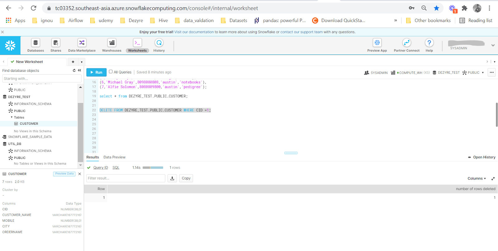 Snowflake delete from Delete from snowflake Projectpro