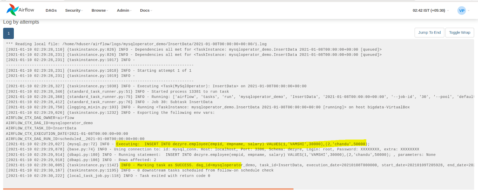 Airflow mysql operator Mysql operator airflow Projectpro