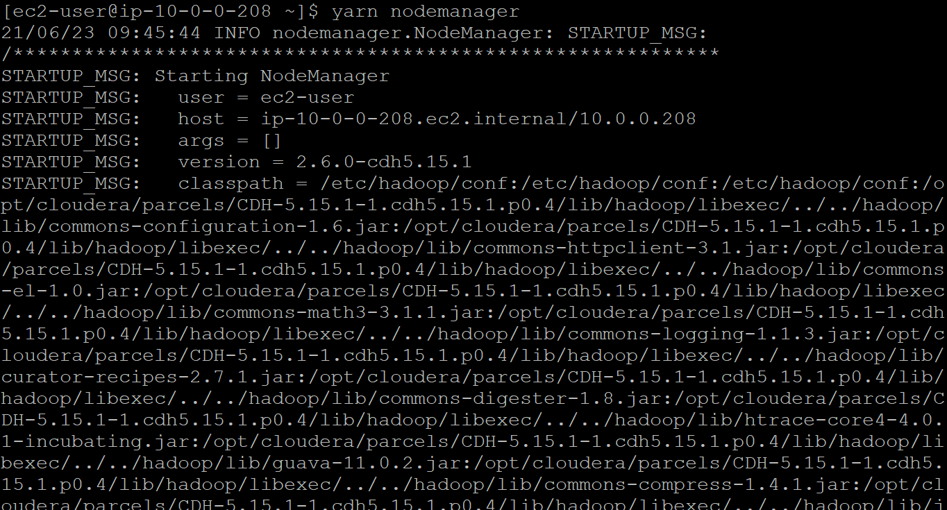 YARN command daemonlog and YARN command nodemanager