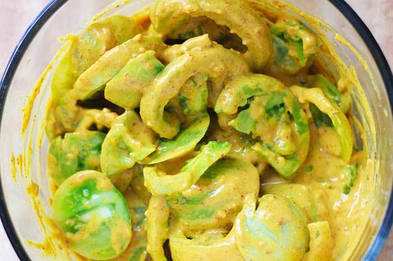 Curry Fried Green Tomatoes