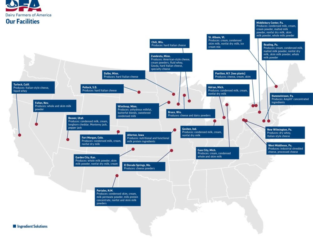 DFA Ingredient Solutions Locations and Ingredient Manufacturing Plants