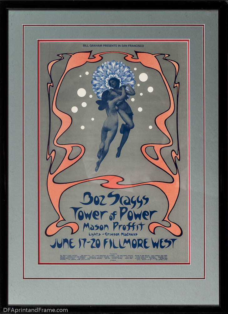 Classic Rock Boz Scaggs Framed Concert Poster Davidson Fine Art 727