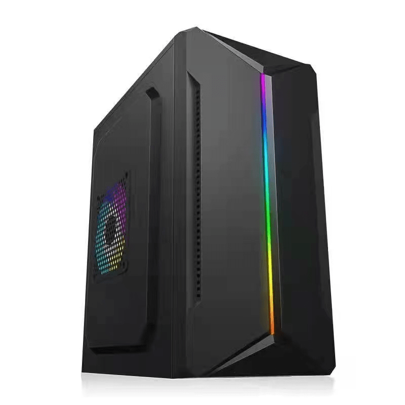 CVS 1715 MATX CASE WITH BLACK RGB LED STRIP FRONT PANEL NO PSU INCLUDED DFESTORE