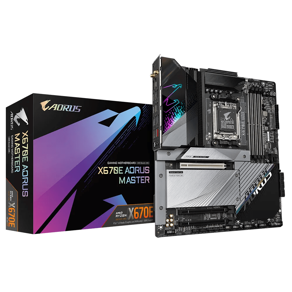 GIGABYTE X670E AORUS MASTER AM5 MOTHERBOARD TWIN 16+2+2 DIGITAL VRM