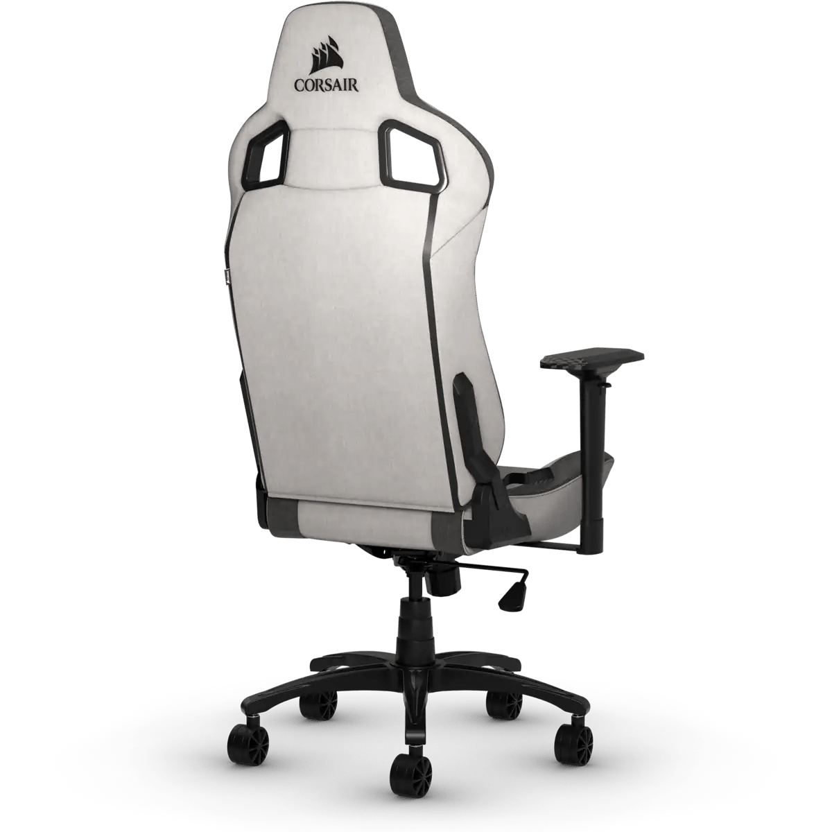 CORSAIR T3 RUSH GAMING CHAIR GRAY/CHARCOAL SOFT FABRIC RECLINABLE