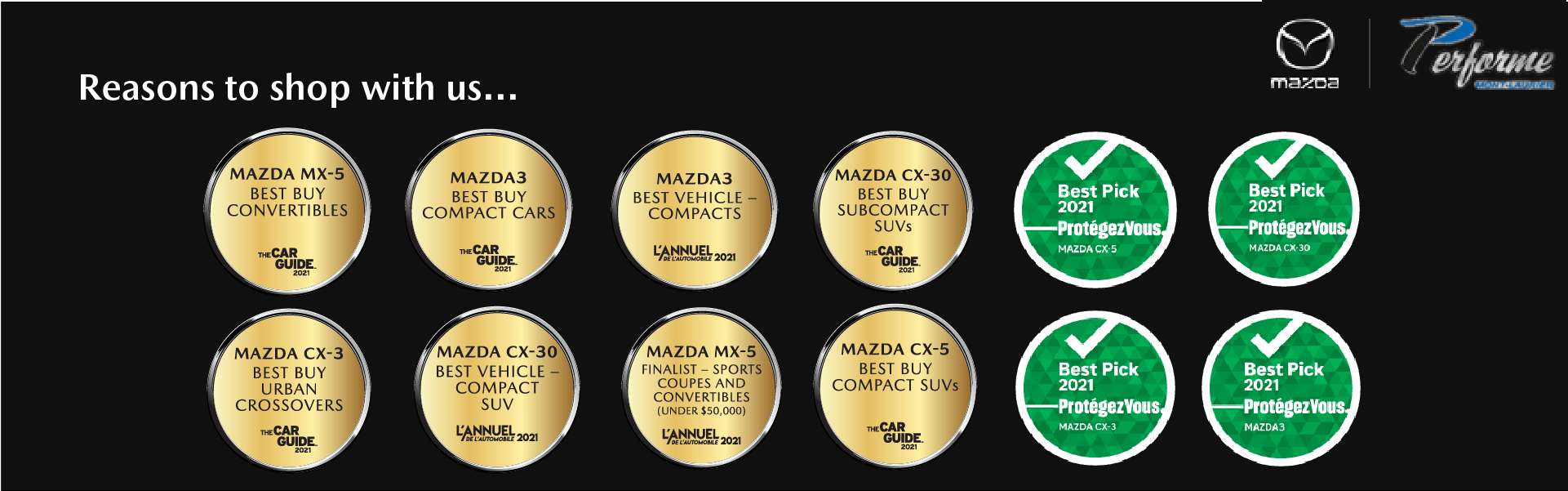 Performe Mazda New & Used Mazda Dealership MontLaurier, QC.