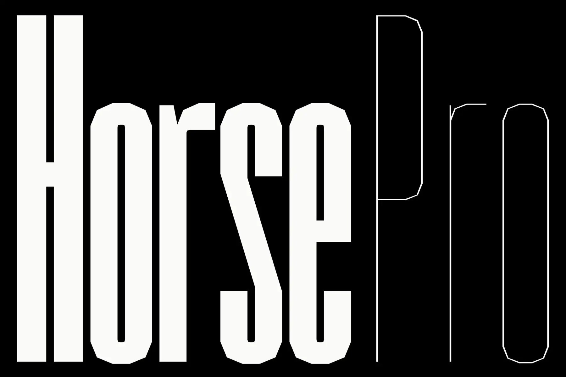 Horse Pro Font YouWorkForThem