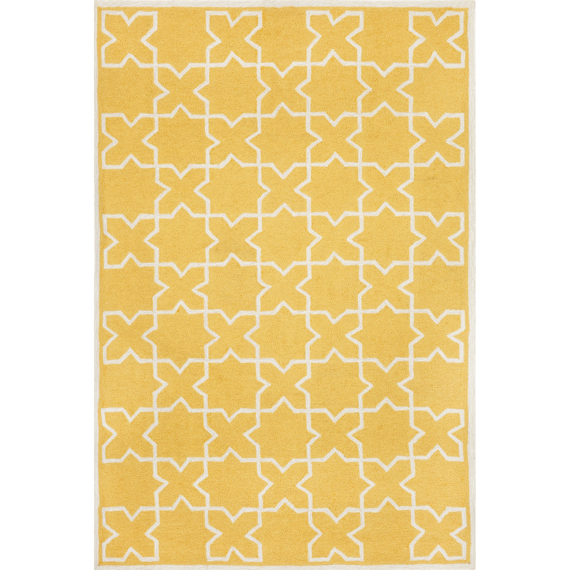 Shop Capri Moroccan Tile Yellow Outdoor Door Mat 2ft x 3ft Liora Manne by TransOcean; Rugs