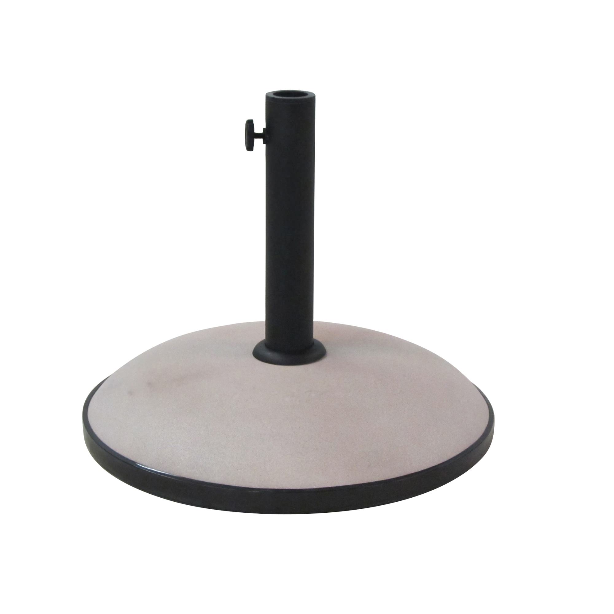 55 Lbs. Round Concrete White Umbrella Base DFOHome