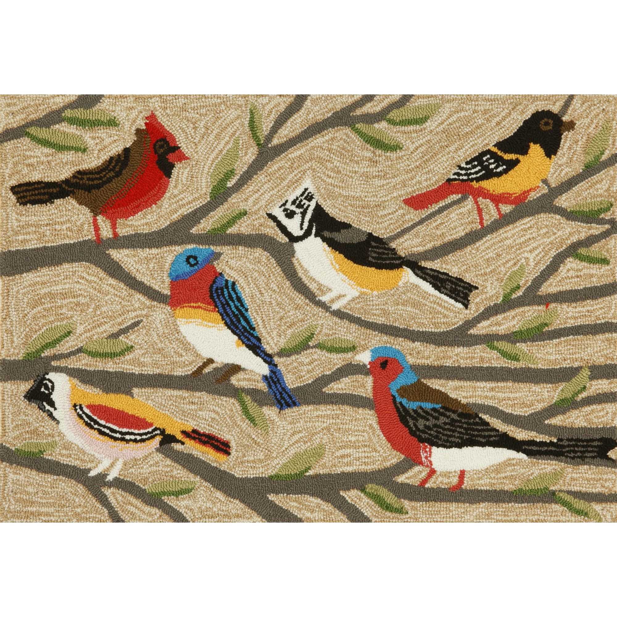 Frontporch Birds Outdoor Rug by Liora Manne on Sale