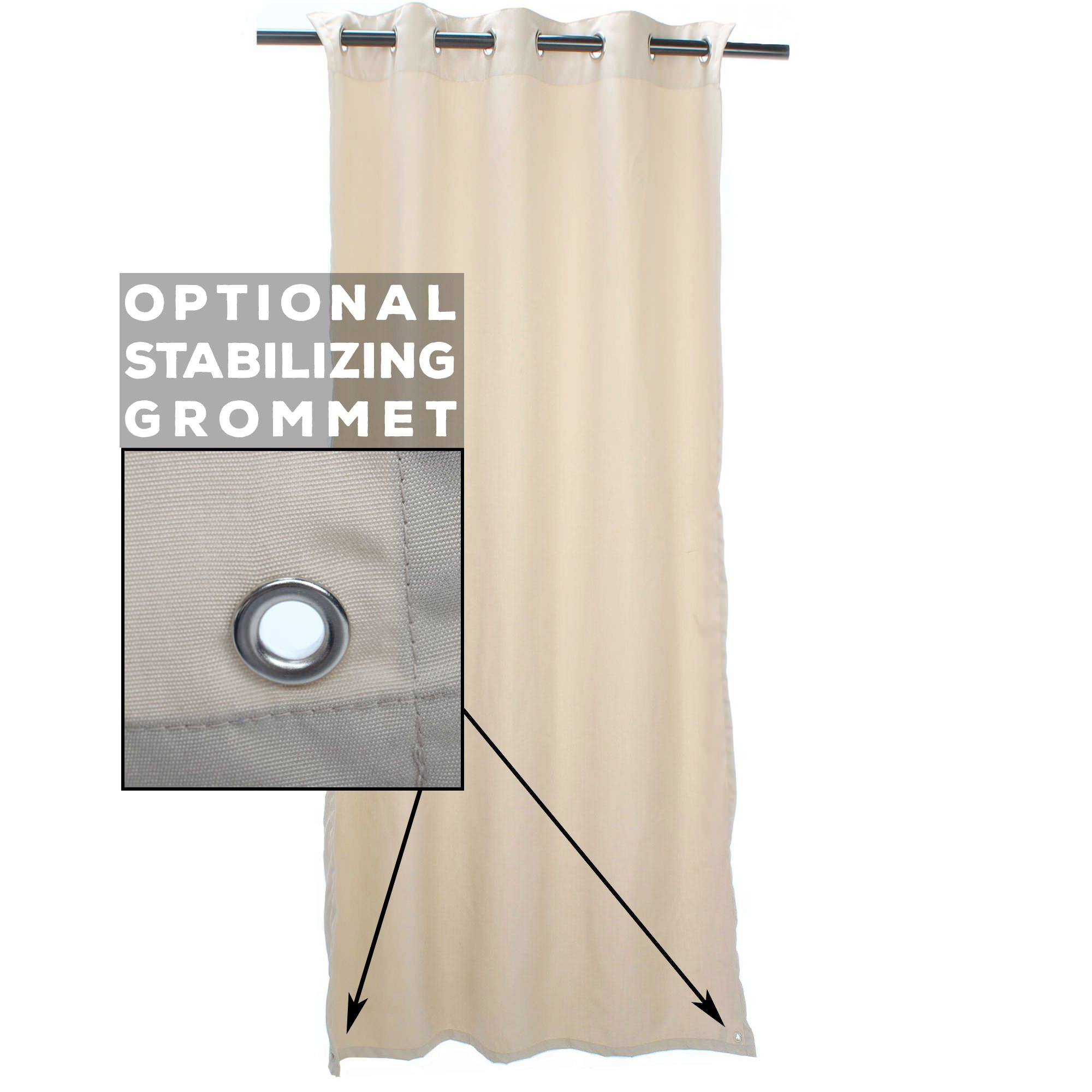 CURXWBLGGRN Blue Lagoon Extra Wide Outdoor Curtain