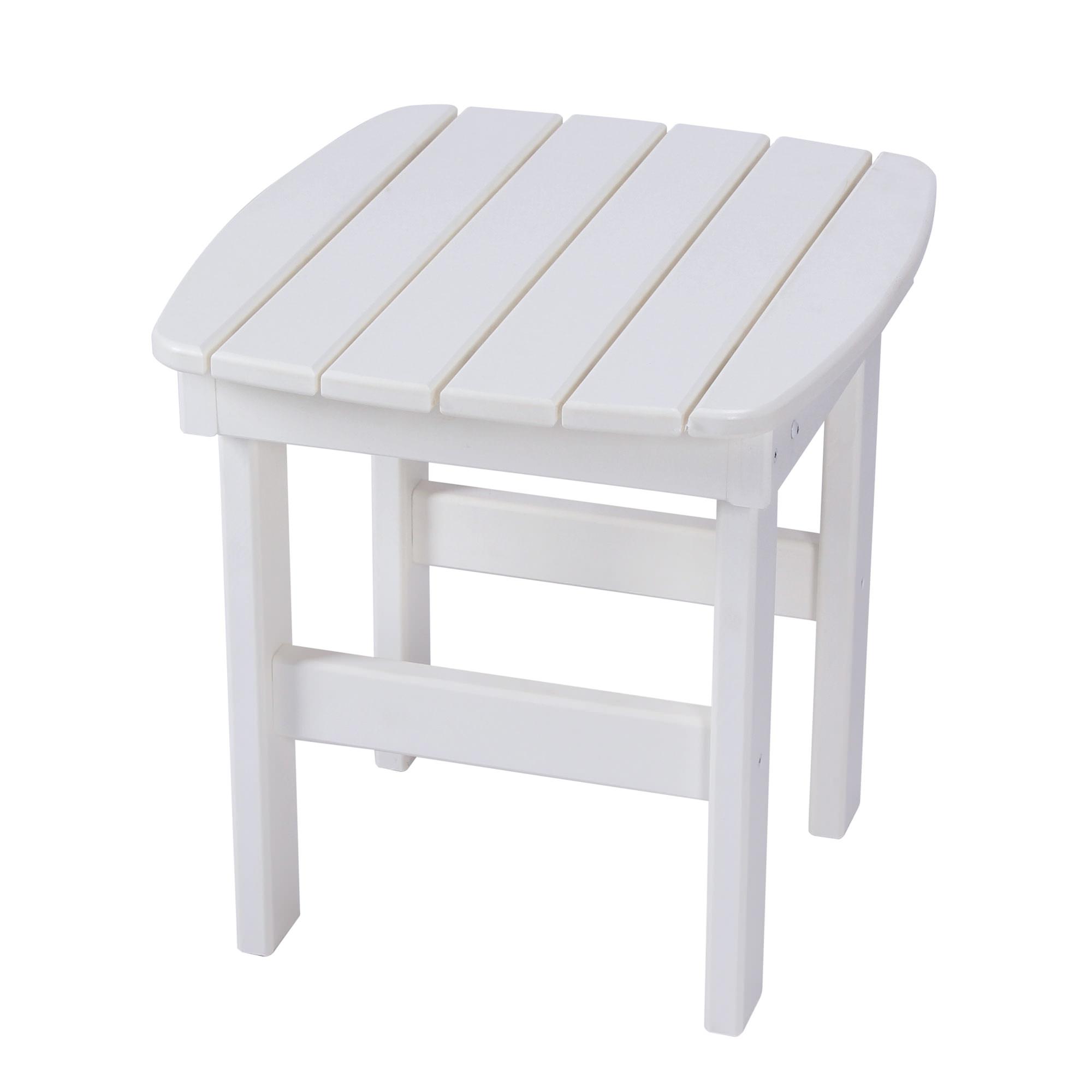 Durawood Essential Adirondack Side Table White DFOHome