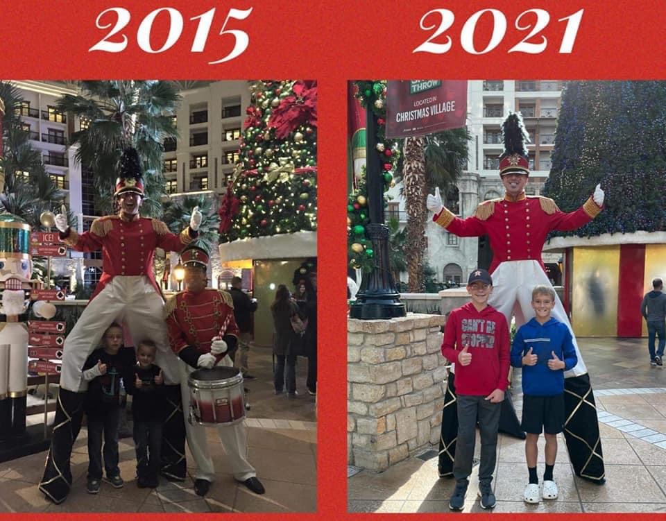 Dallas Stilt Walker Makes Memories! DFW Christmas Entertainment
