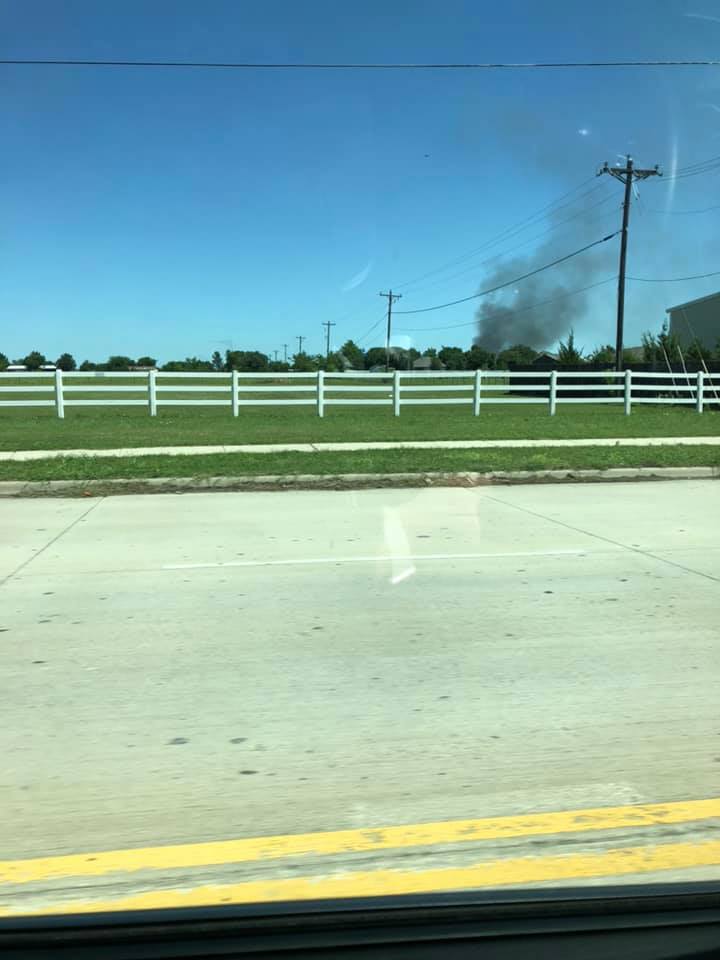 Multiple fire departments on scene of a structure fire near Haslet