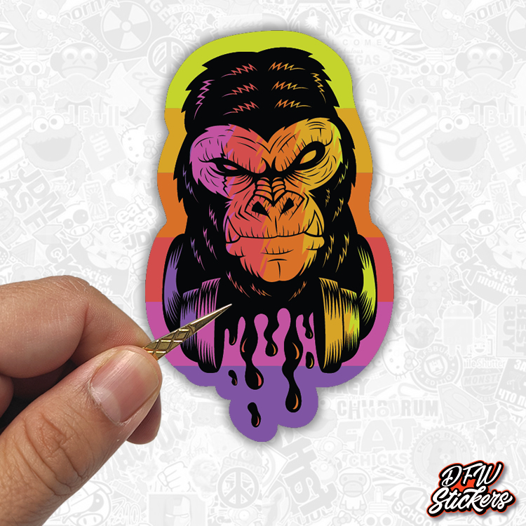 Cool Monkey Stickers DFW Stickers