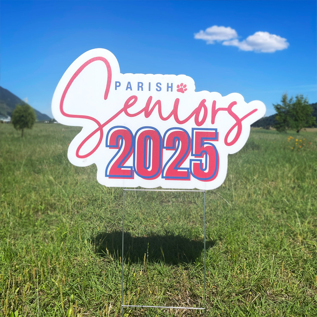 Custom Shape Yard Signs with H Stakes DFW Stickers