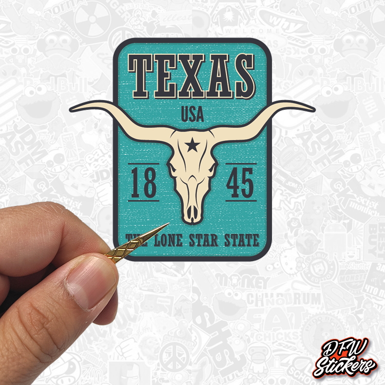 Texas 1845 Stickers DFW Stickers