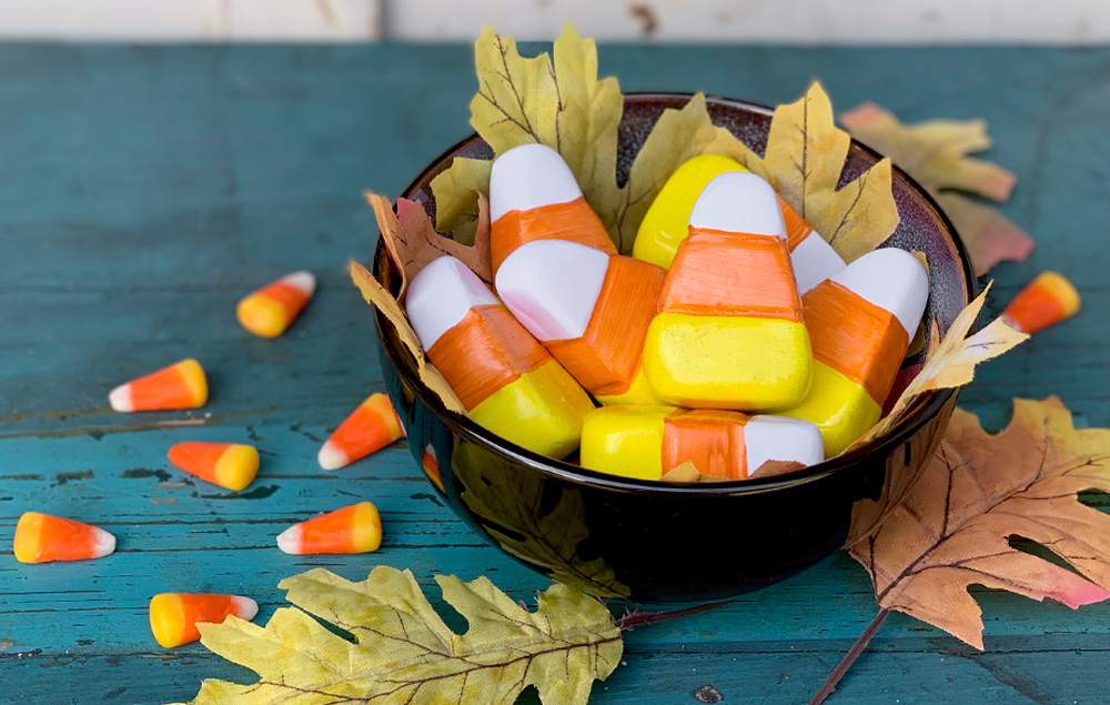 Clay Candy Corn Decor DIYDG