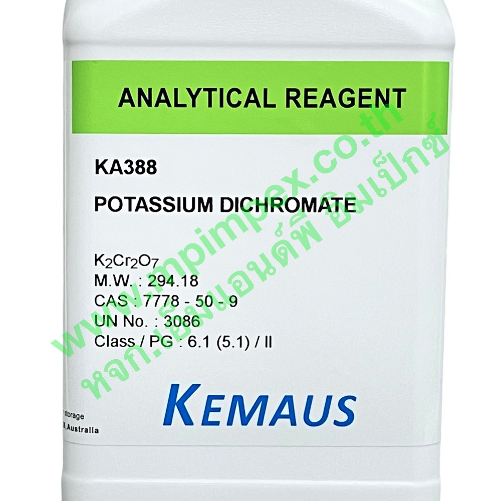KemAus™ POTASSIUM DICHROMATE 99.8, 500 กรัม M&P IMPEX นำเข้าและ