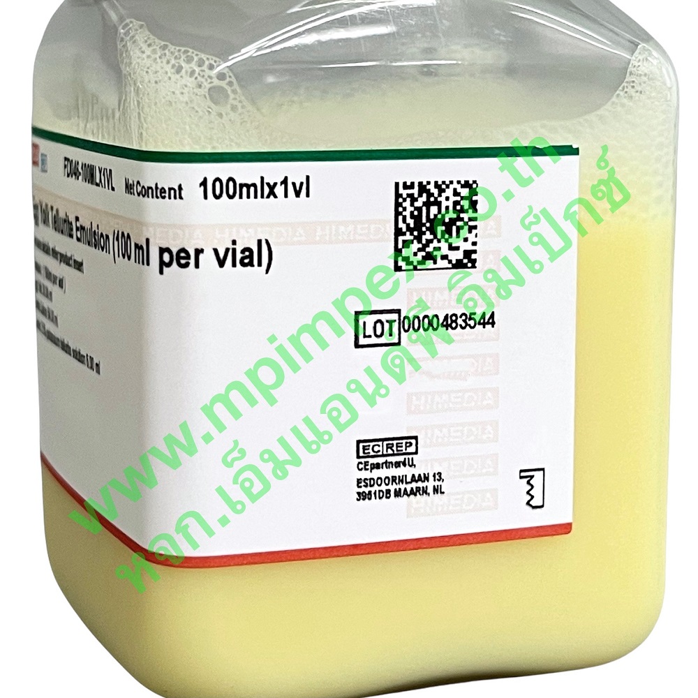 Himedia™ EGG YOLK TELLURITE EMULSION, 100 มล. M&P IMPEX นำเข้าและ