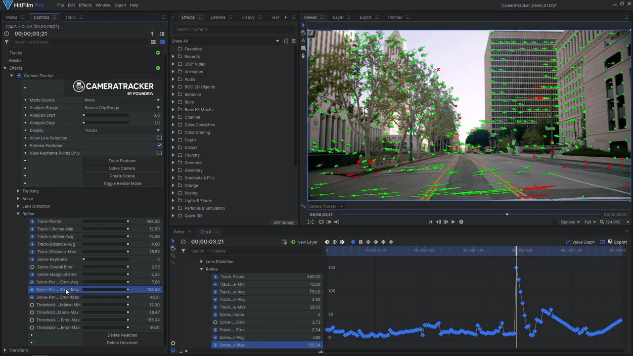 How to use Foundry's 3D Camera Tracker in HitFilm FXhome