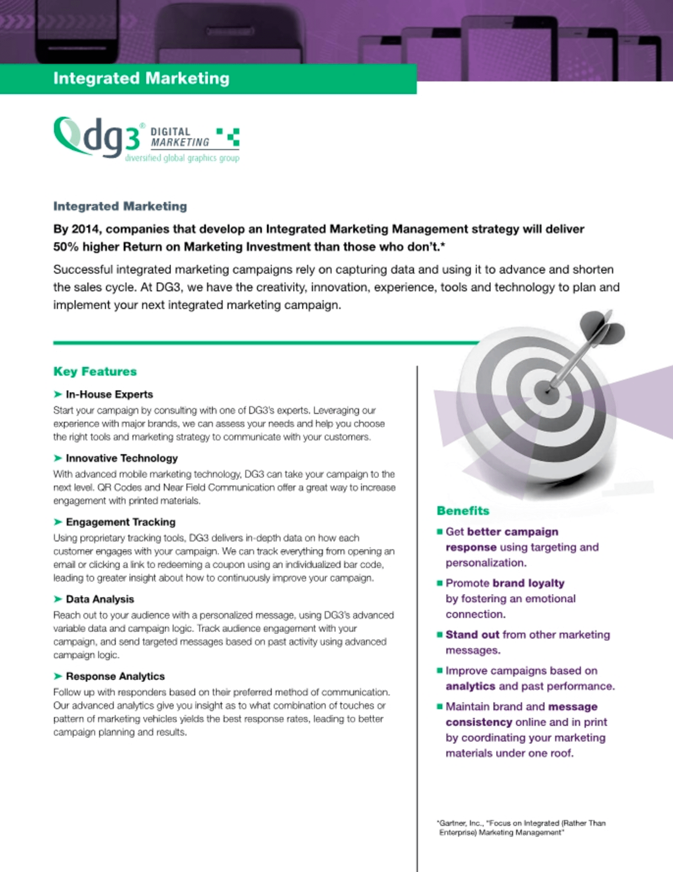 Integrated Marketing Datasheet DG3