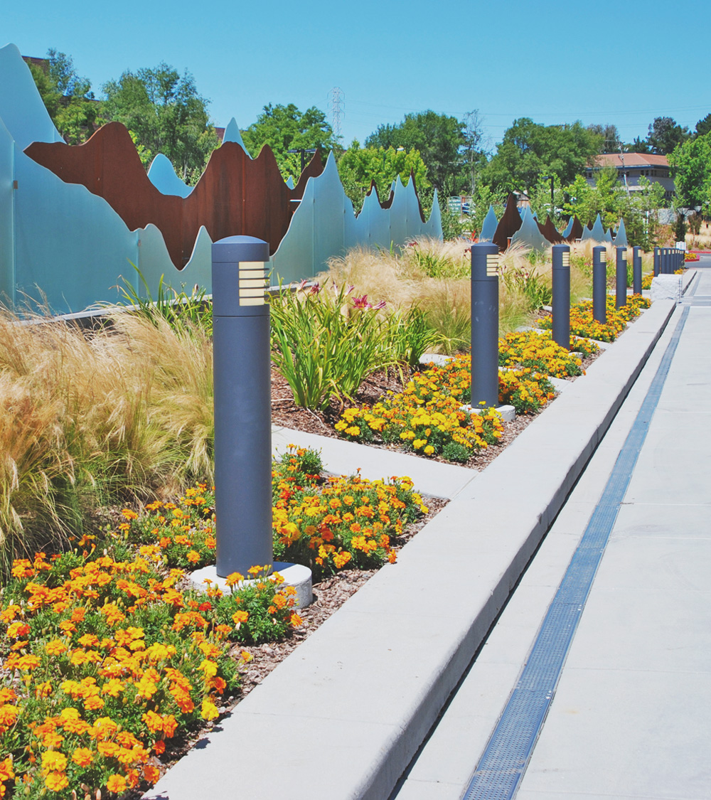 Outdoor Art within a Landscape Design Gates and Associates