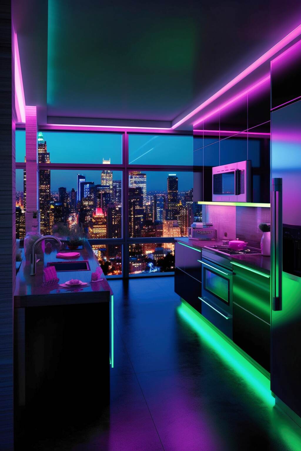 Cyberpunk Kitchen Design Ideas