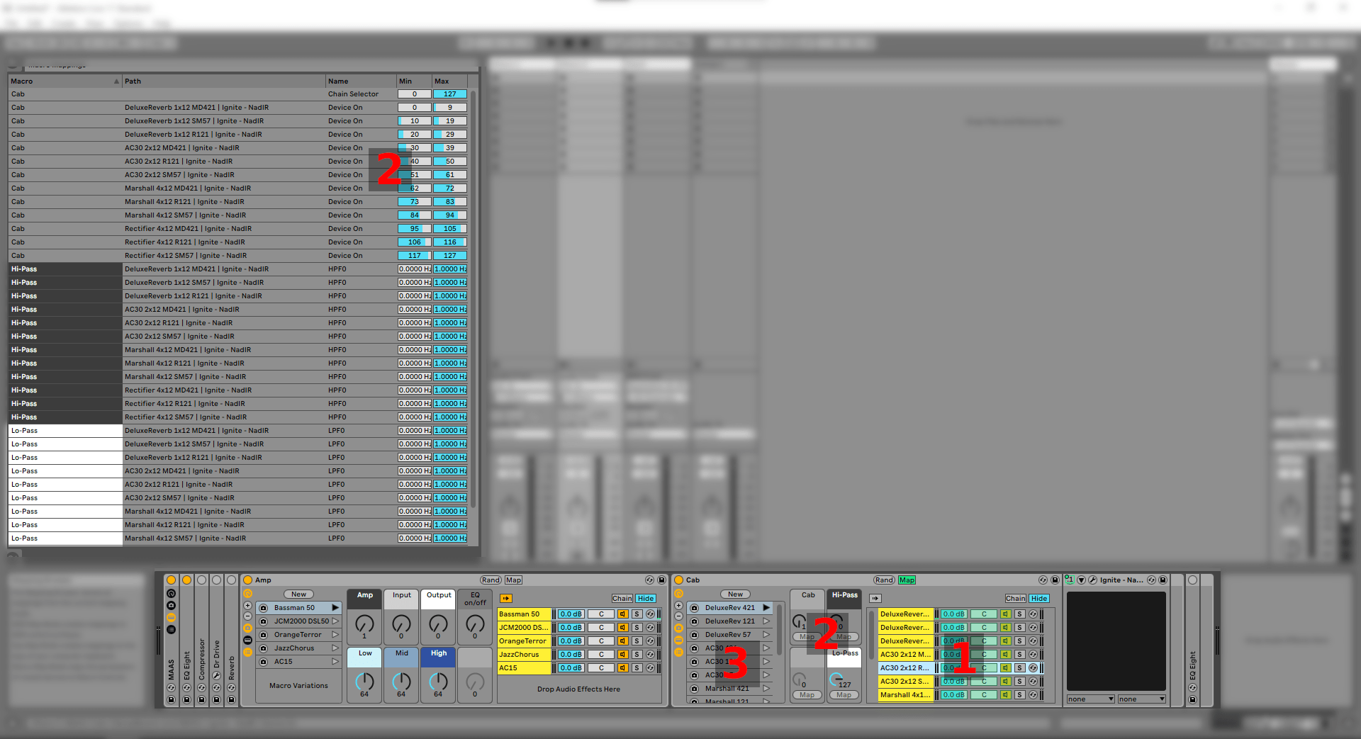Modular Ableton Amp Sim
