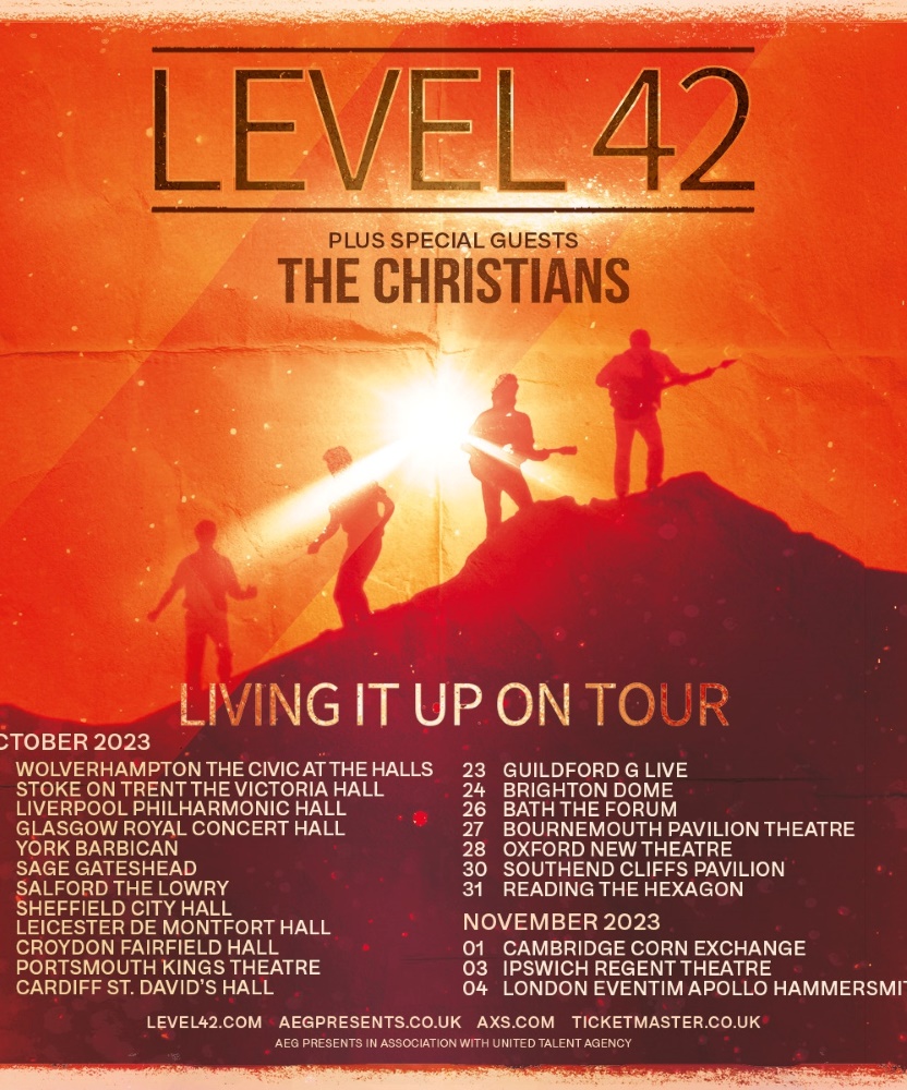 Level 42 Living It Up On Tour 2023 30 October 2023 Cliffs