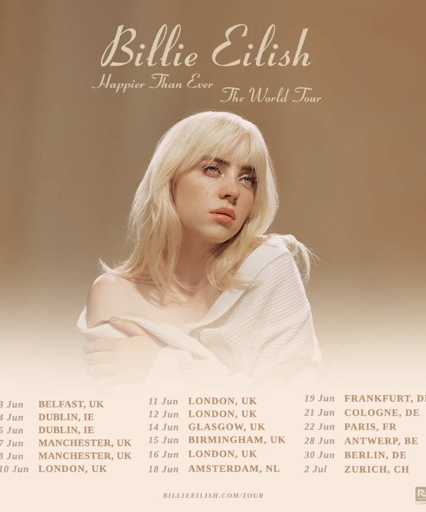 Billie Eilish Happier Than Ever, The World Tour 15 June 2022