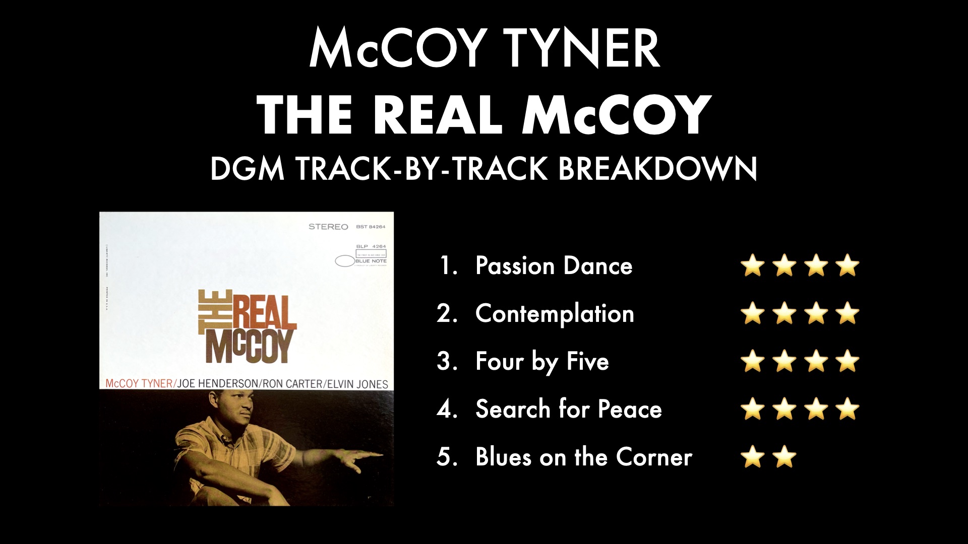 Video Vinyl Spotlight McCoy Tyner, The Real McCoy (Blue Note 4264