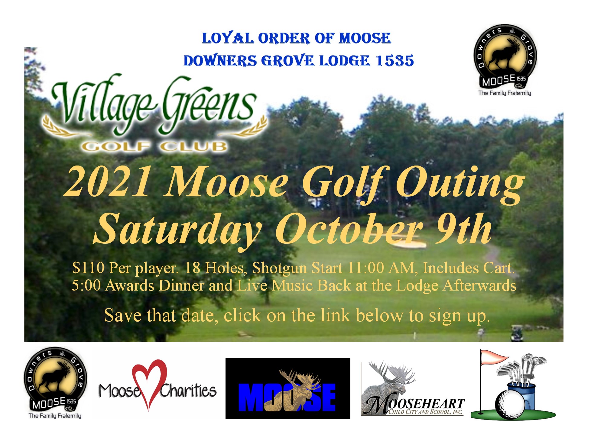 golfouting Loyal Order of Moose, Downers Grove Lodge 1535