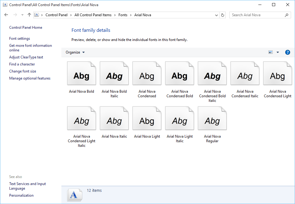 New fonts in Windows 10 « Frederick's Timelog