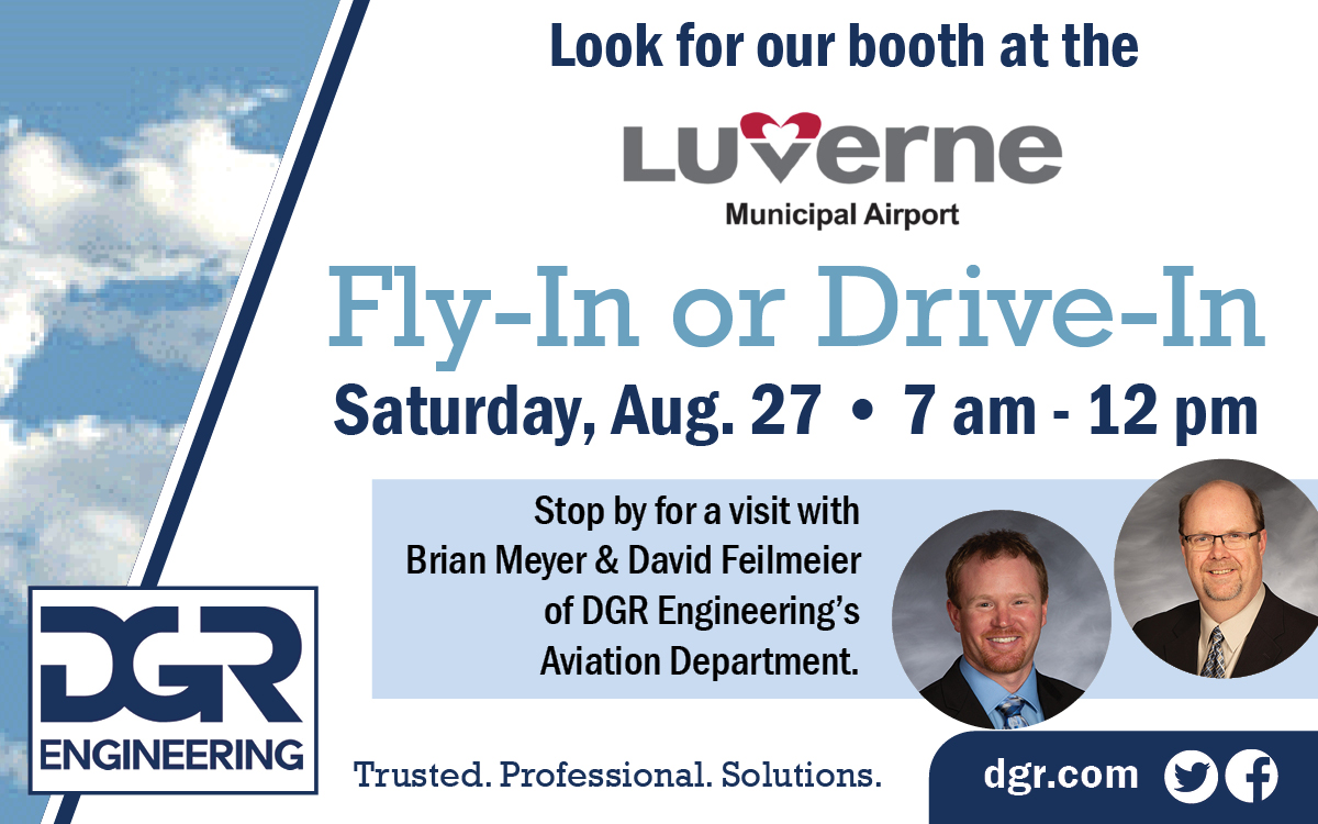 Luverne, MN Airport FlyIn August 27 DGR Engineering