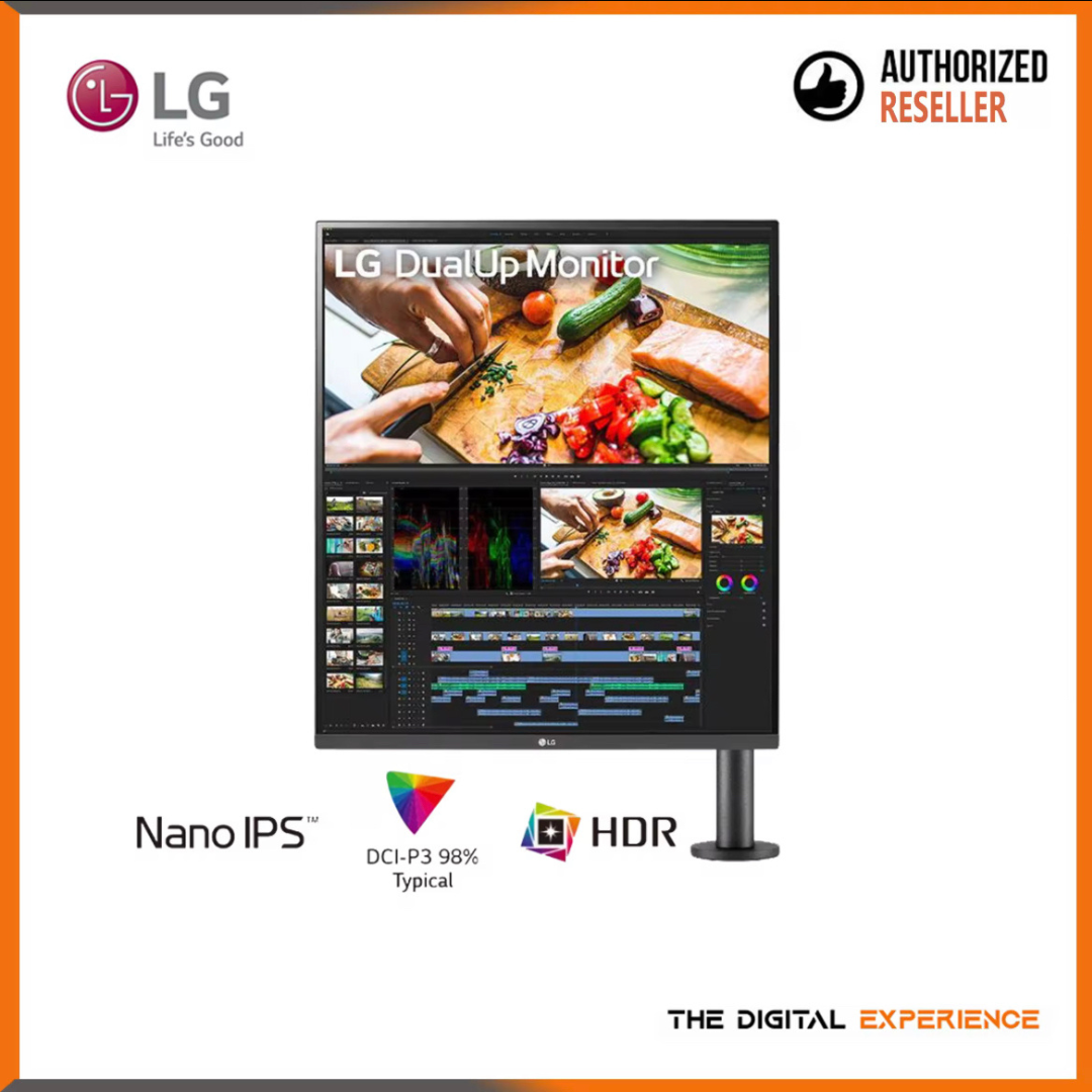 LG 28 inch 28MQ780B DualUp IPS Monitor with Ergo Stand and USB TypeC