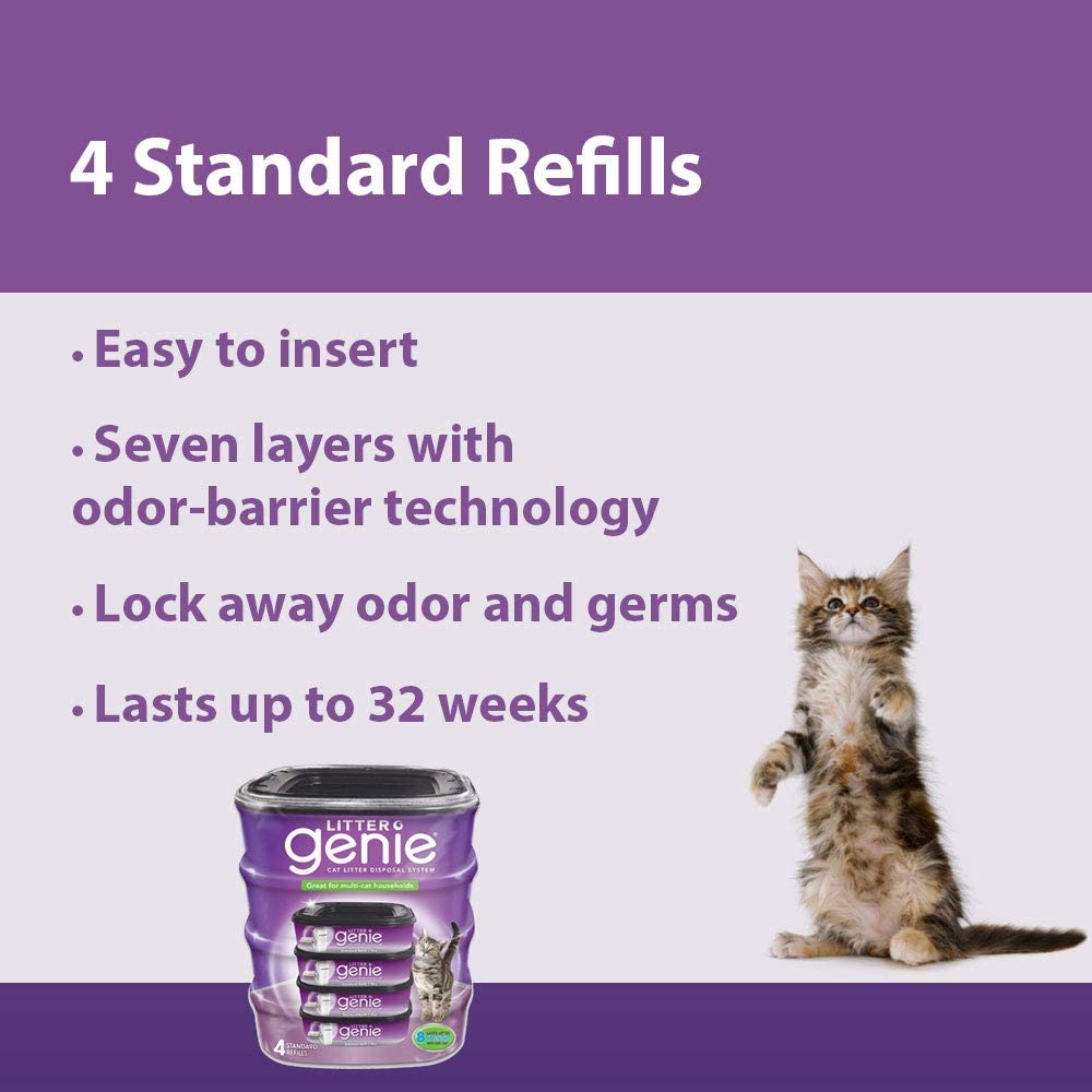 Litter Genie Standard Cat Litter Disposal System Refills dhChathaStore