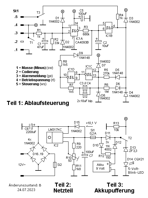 Brandmeldeschaltplan