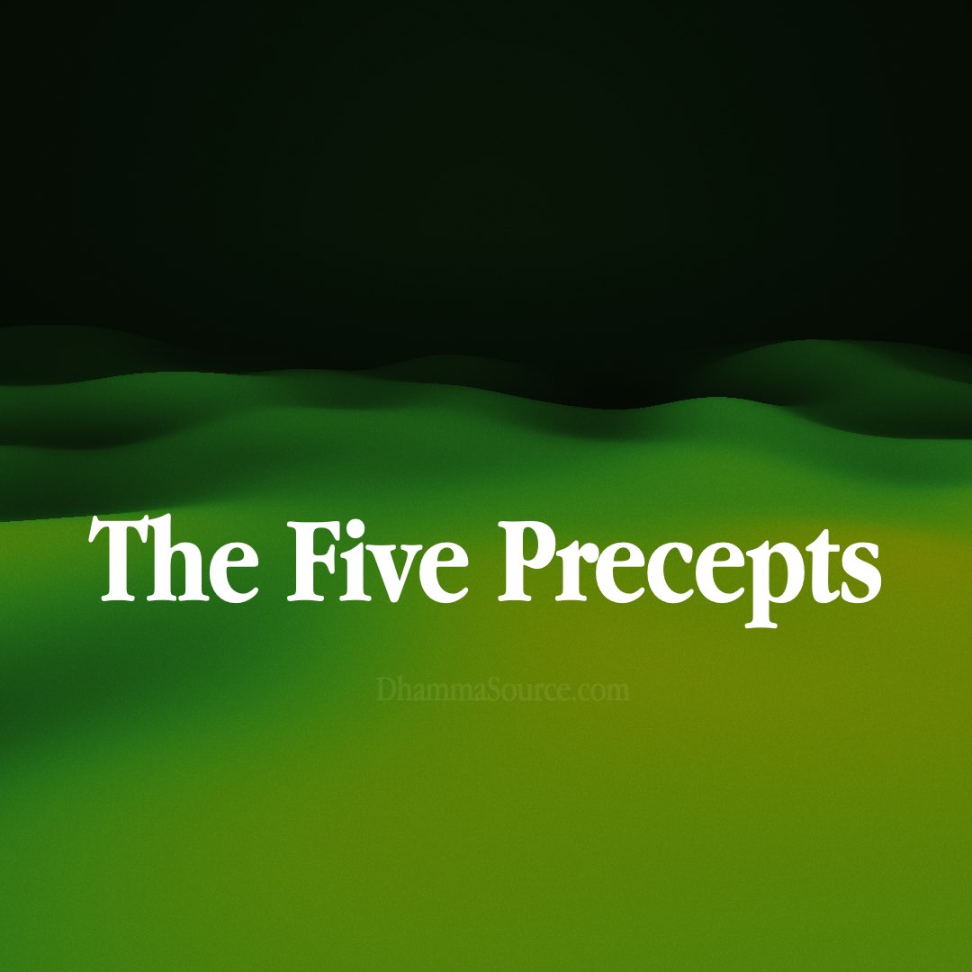 The Five Precepts Buddhism Dhamma Source