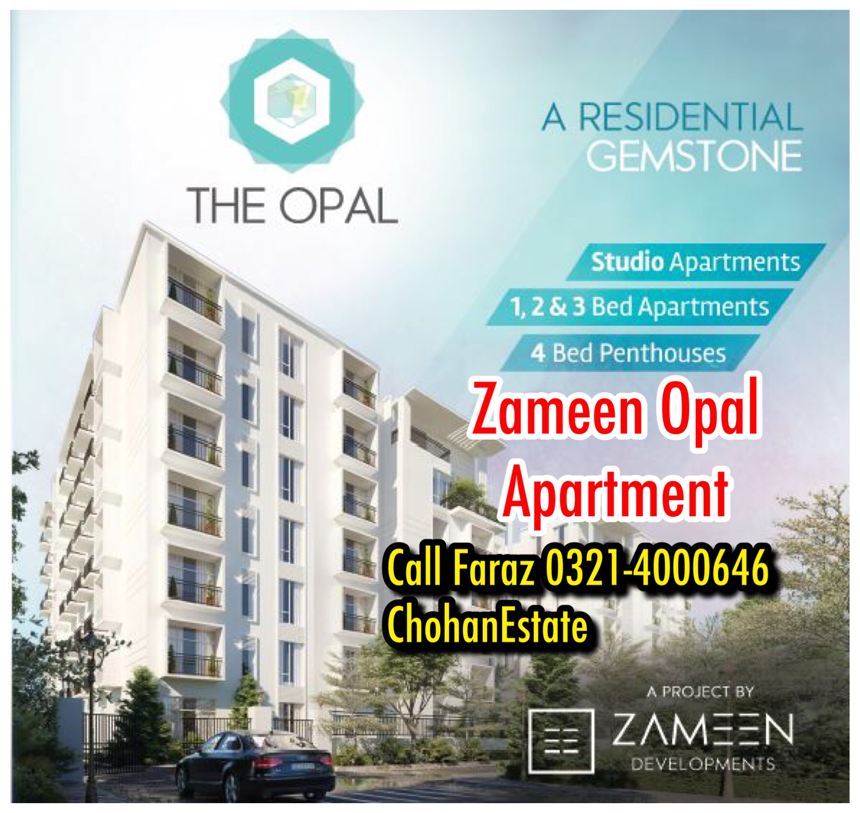 Zameen Opal Lahore Luxurious Residential Apartments On easy