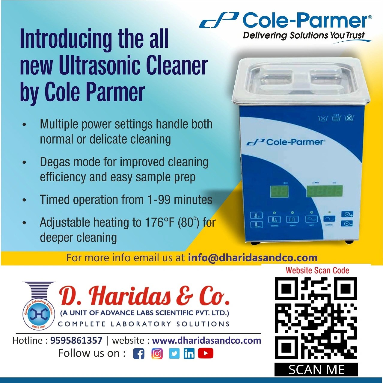 ColeParmer is a leading global manufacturer of proprietary products for fluidics, environmental