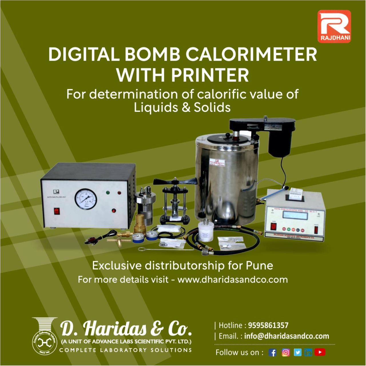 Be particular, use Digital Bomb Calorimeter ! D. Haridas and Company