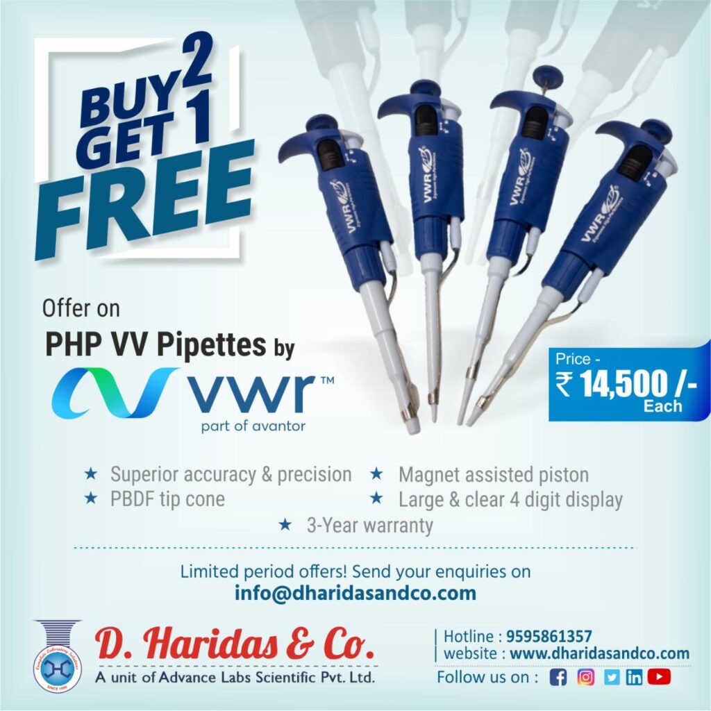 Introducing high performance VWR PHP pipette for precise results. D