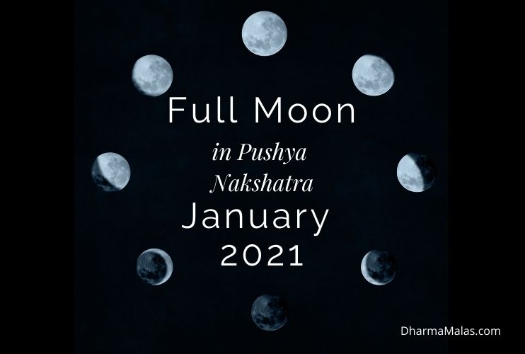 Full Moon in Pushya Nakshatra January 28th, 2021 Vedic