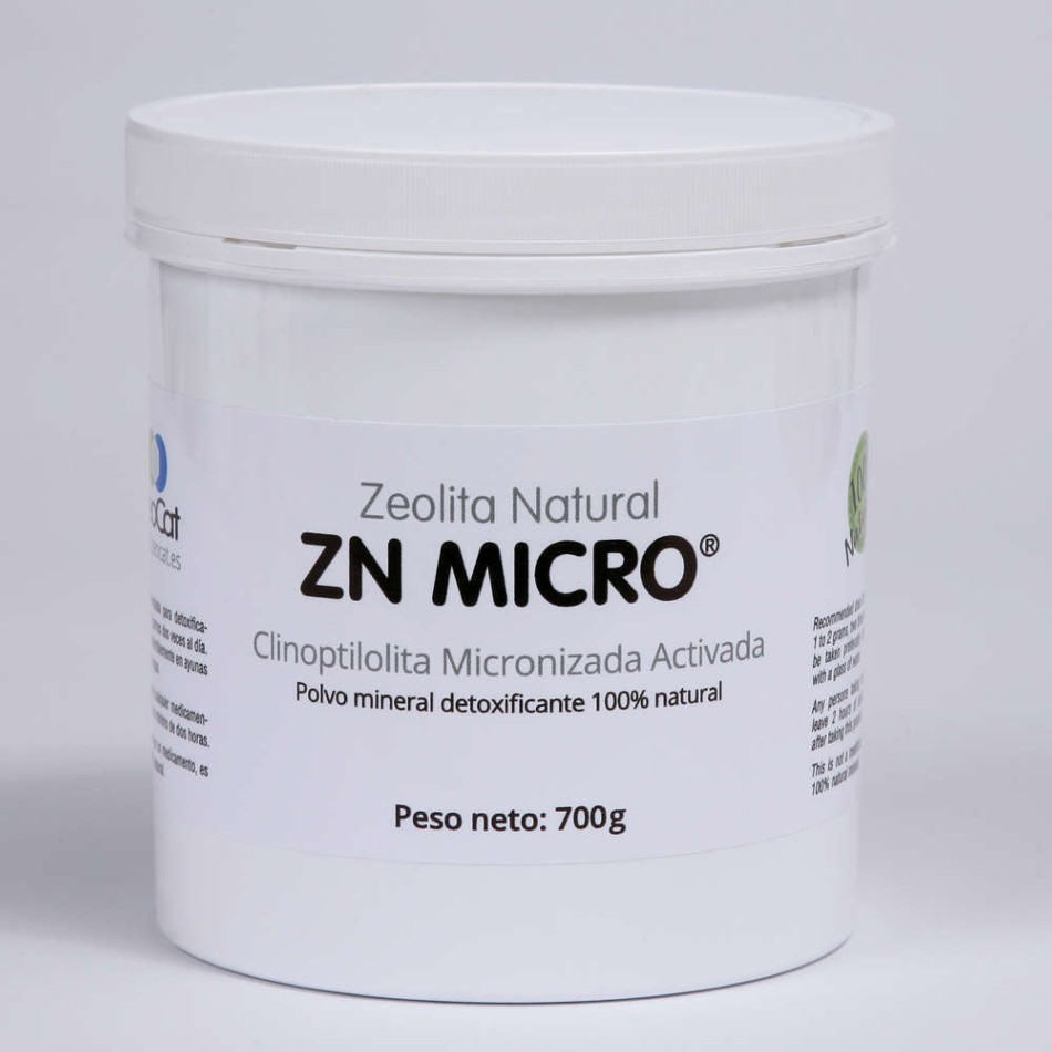 ZEOLITA NATURAL ZN MICRO 700g en polvo ZEOCAT